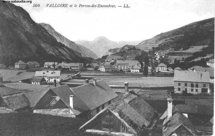 Autrefois le bourg de Valloire 